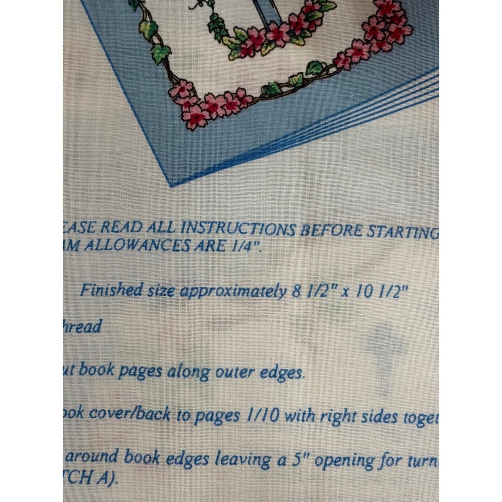 Vintage Children's Prayer Book Fabric Panel Cloth Book Cut Sew Christian 1996 - Picture 7 of 7